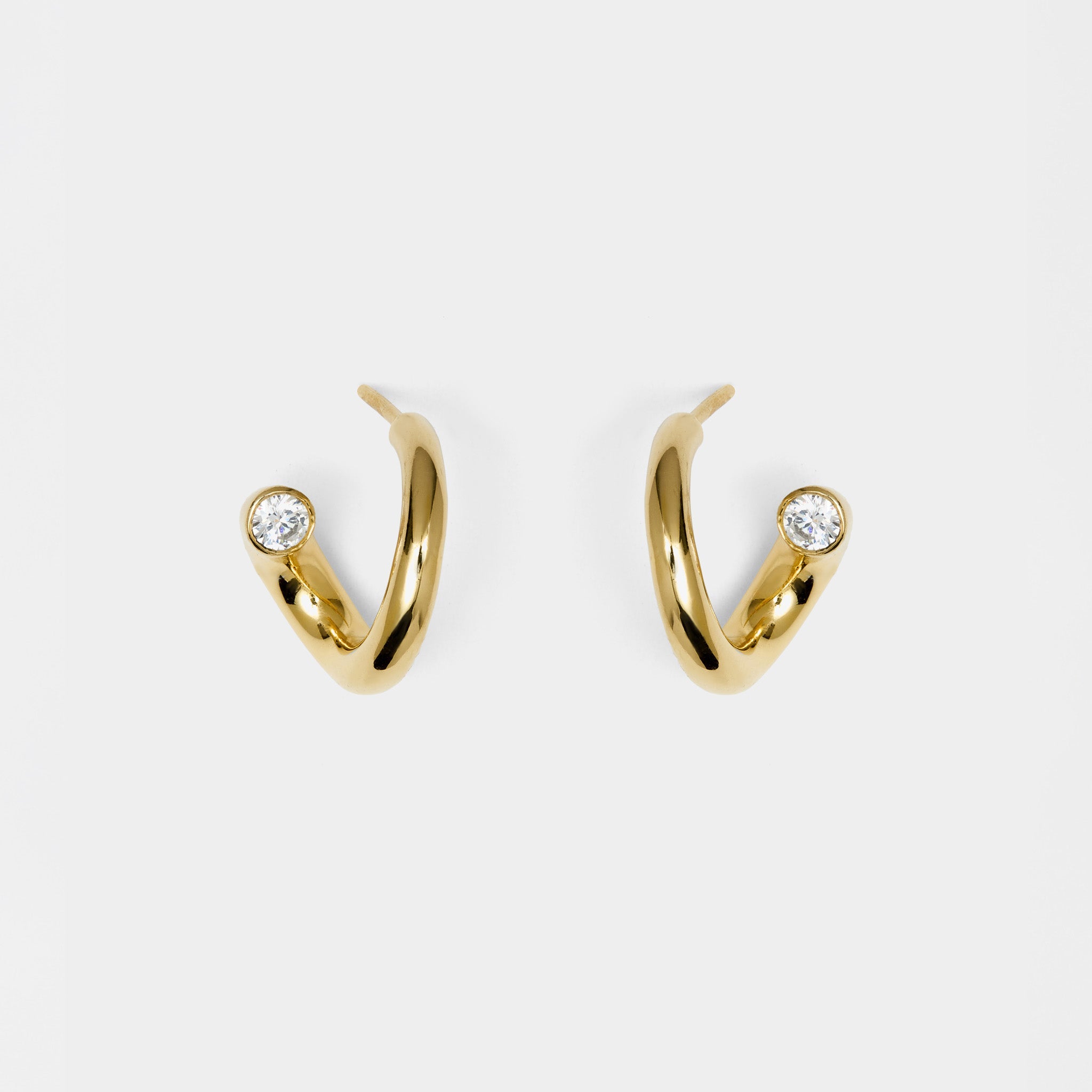 Argola Matera Banho Ouro 18k Mini