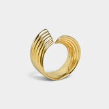 Anel Vibrato Banho Ouro 18k