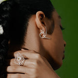 Brinco Ear Hook Raiz Prata