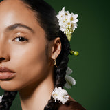 Brinco Ear Hook Raiz Banho Ouro 18k