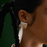 Brinco Carnívora II Prata e Banho Ouro 18k