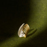 Anel Carnívora Banho Ouro 18k