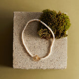 Gargantilha Copo de Leite Banho Ouro 18k e Pérolas