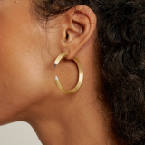 Argola Garra Banho Ouro 18k Maxi